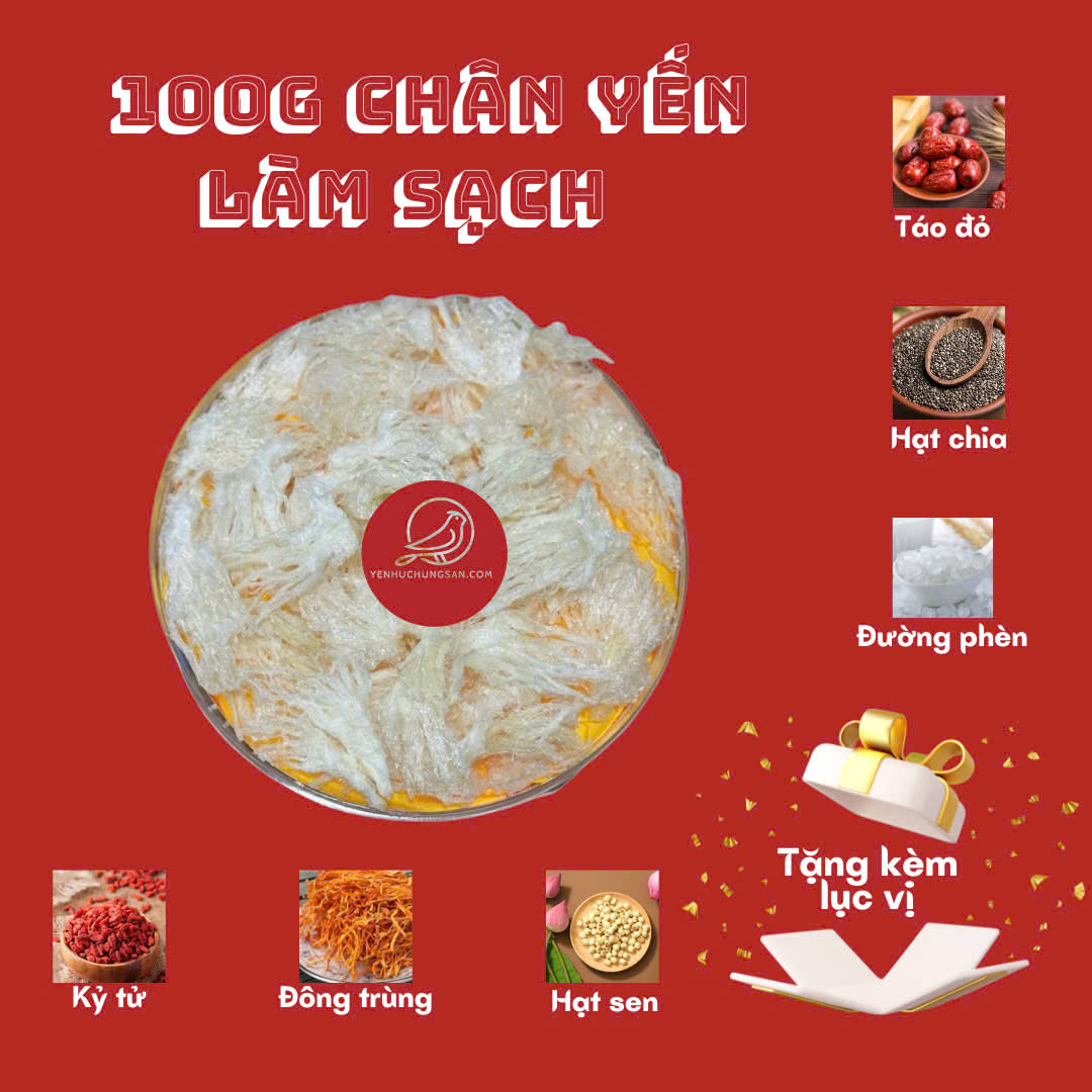 Chân yến làm sạch